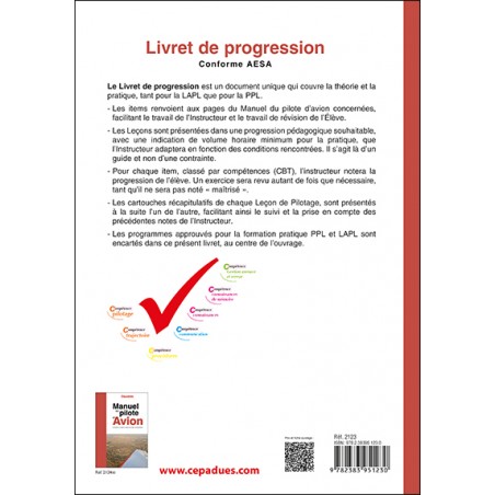 Livret de progression du pilote avion (20e édition)