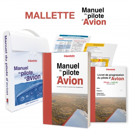 Mallette du Manuel du pilote d'avion Licence de pilote privé d'avion PPL (A)