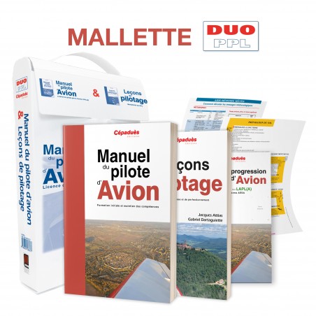 LA MALLETTE DUO PPL - LE MANUEL DU PILOTE D'AVION 19e éd. + LEÇONS DE PILOTAGE 6e éd.