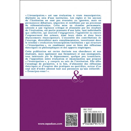 Évancipation dans l’institution. Oser le rapprochement entre émancipation et évaluation